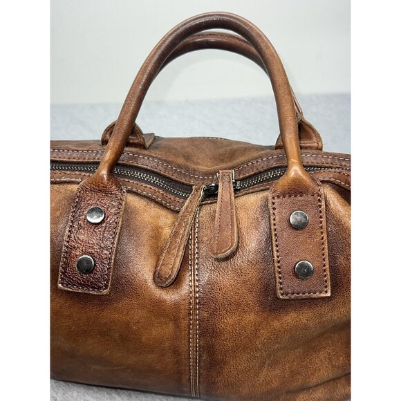 Iswee Genuine Leather Satchel Tote Bag Top Handle Handbag Designer Brown Purse - Picture 10 of 15